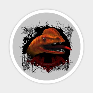 Awesome dilophosaurus Magnet